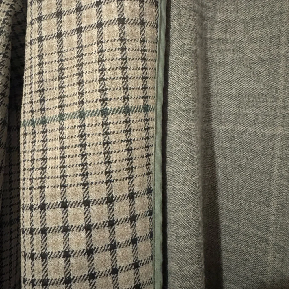 MELLODAY Gray Plaid Trench Coat - Picture 6 of 6